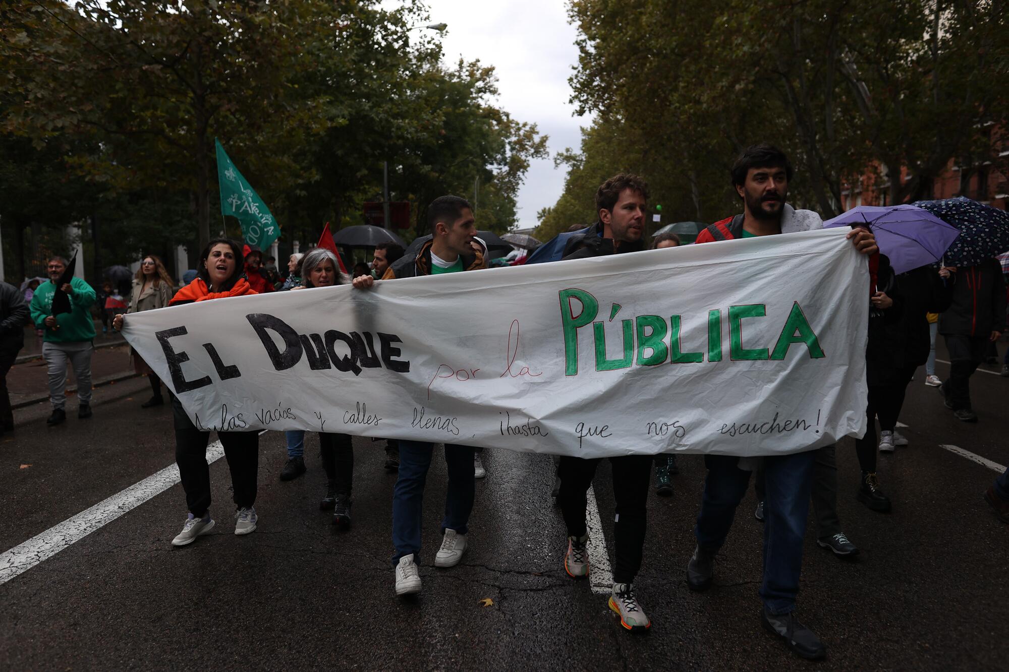 Manifestación del profesorado Huelga 29 Octubre - 3