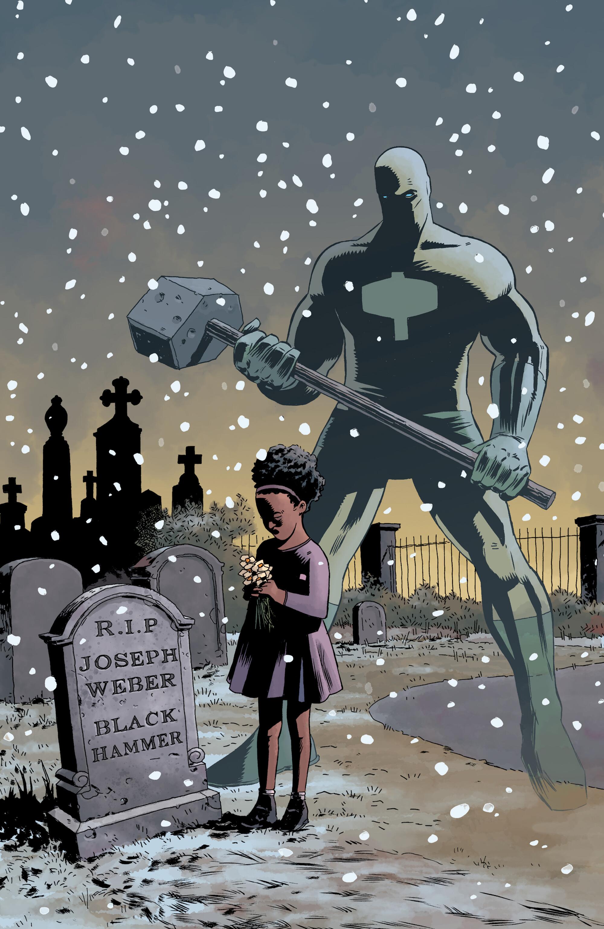 Portada del cómic ‘Black Hammer’ ilustrada por Dean Ormston