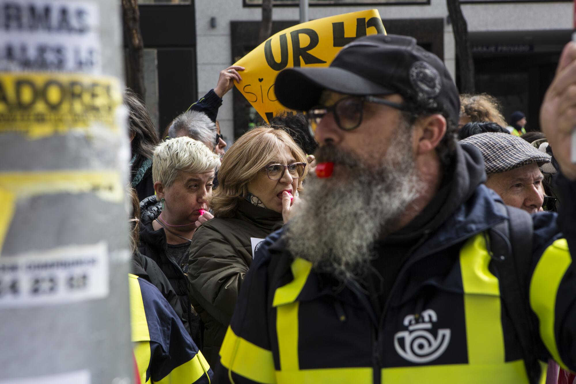 Huelga de Correos_concentración en la Sede Central - 9