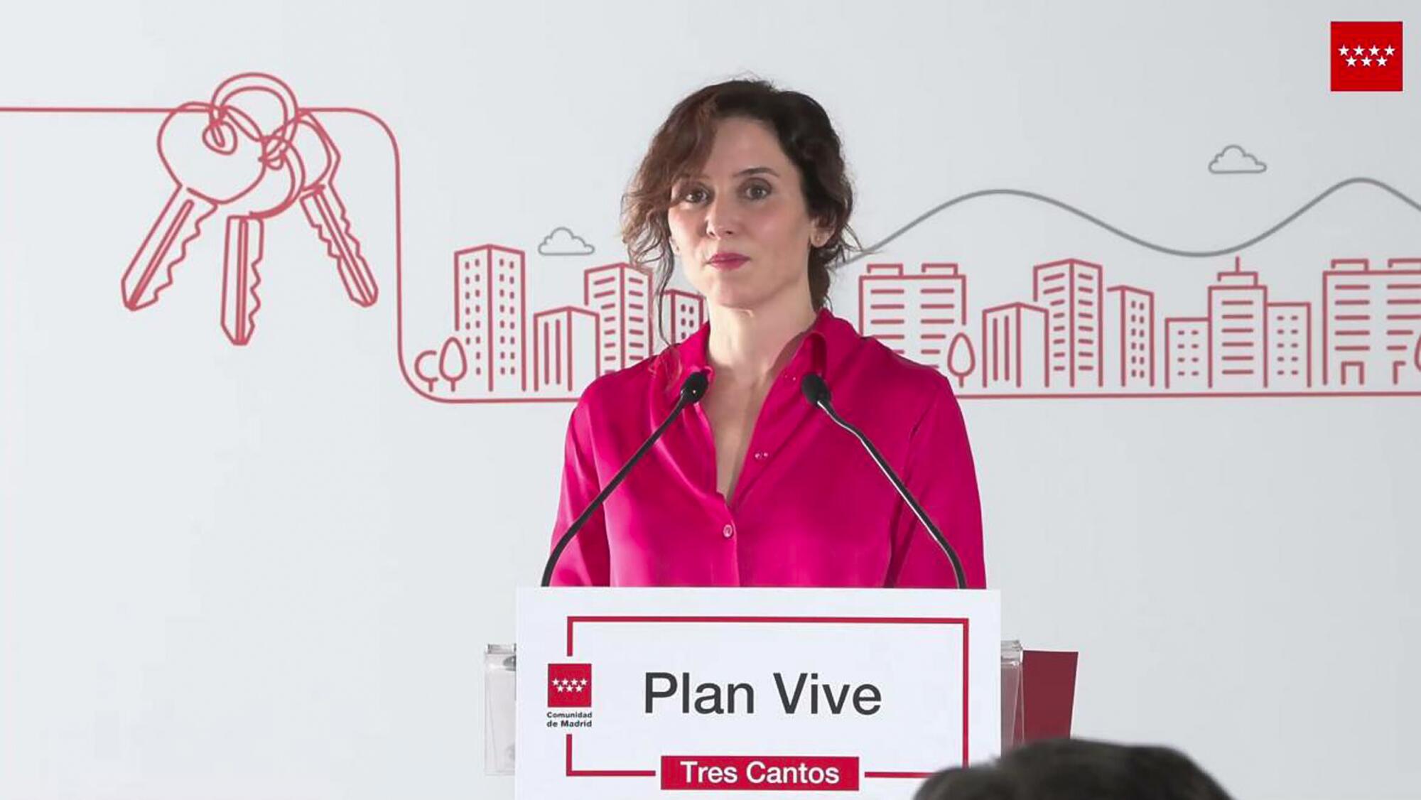 Isabel Díaz Ayuso Plan Vive Tres Cantos