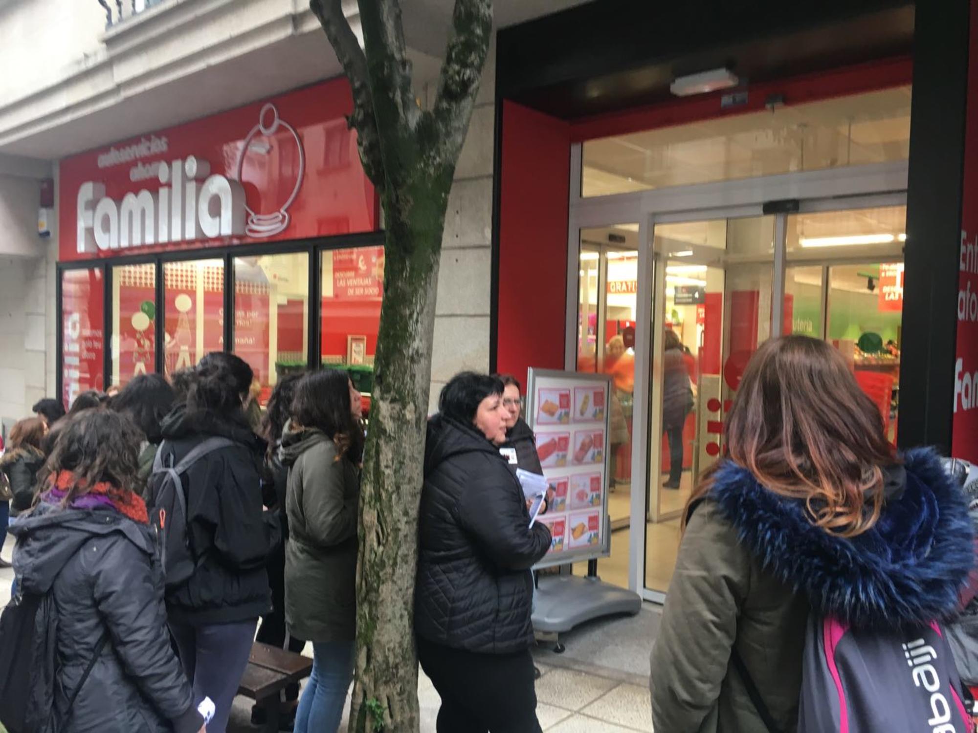 Piquete feminista en Vigo