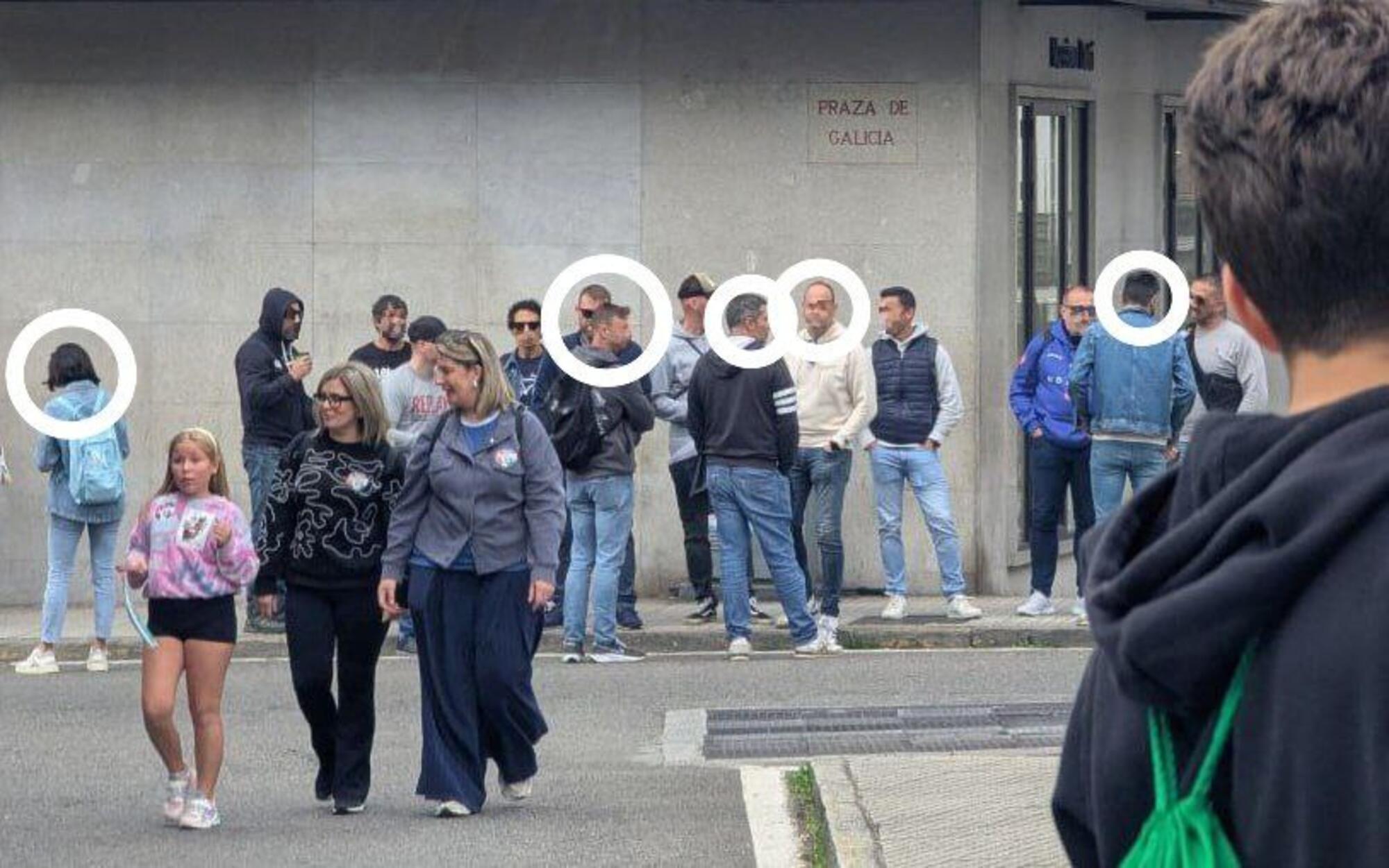 Infiltrados praza Galicia