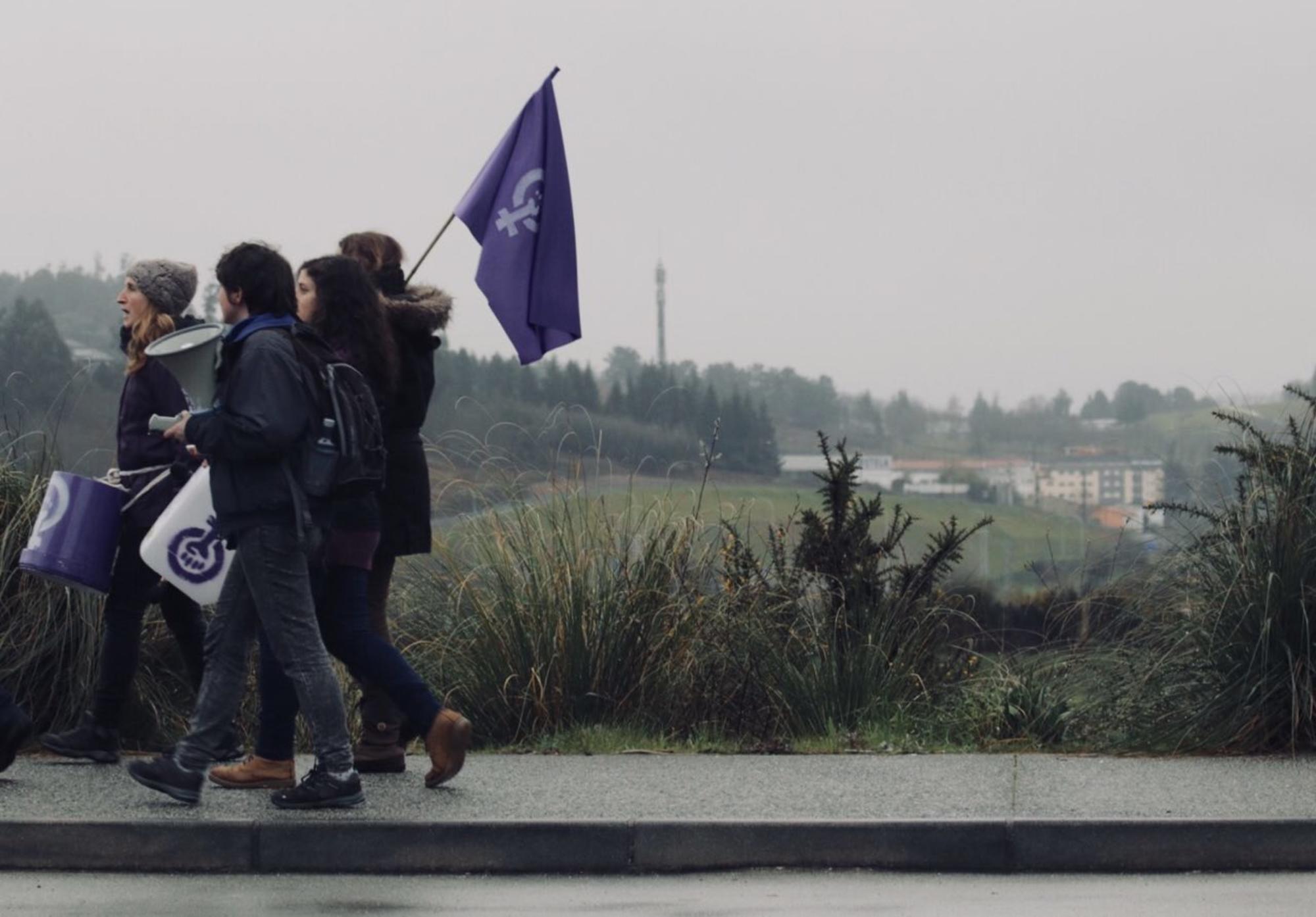 Piquete en Compostela 8M