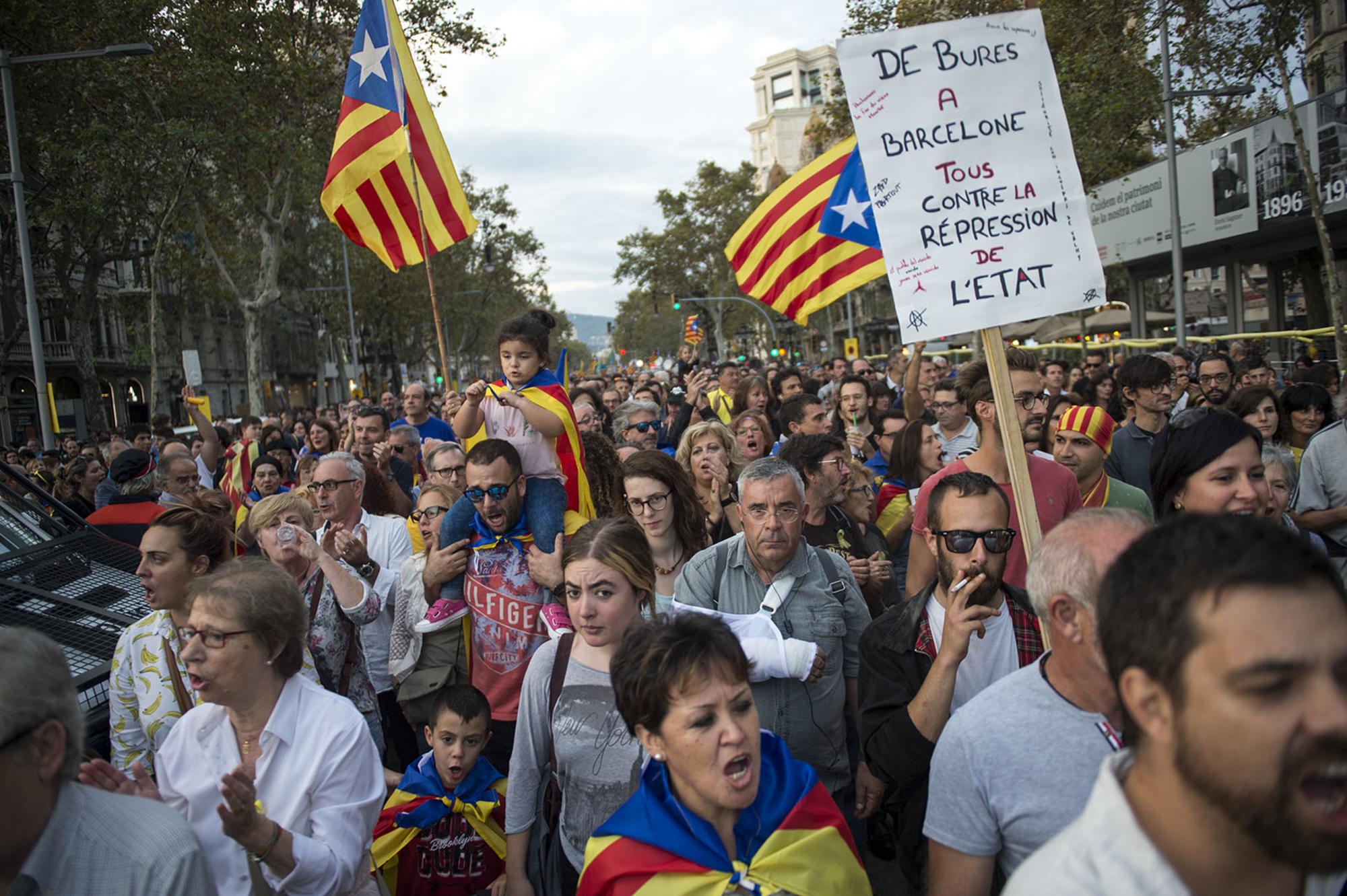 Manifestación 21O Barcelona Jordis