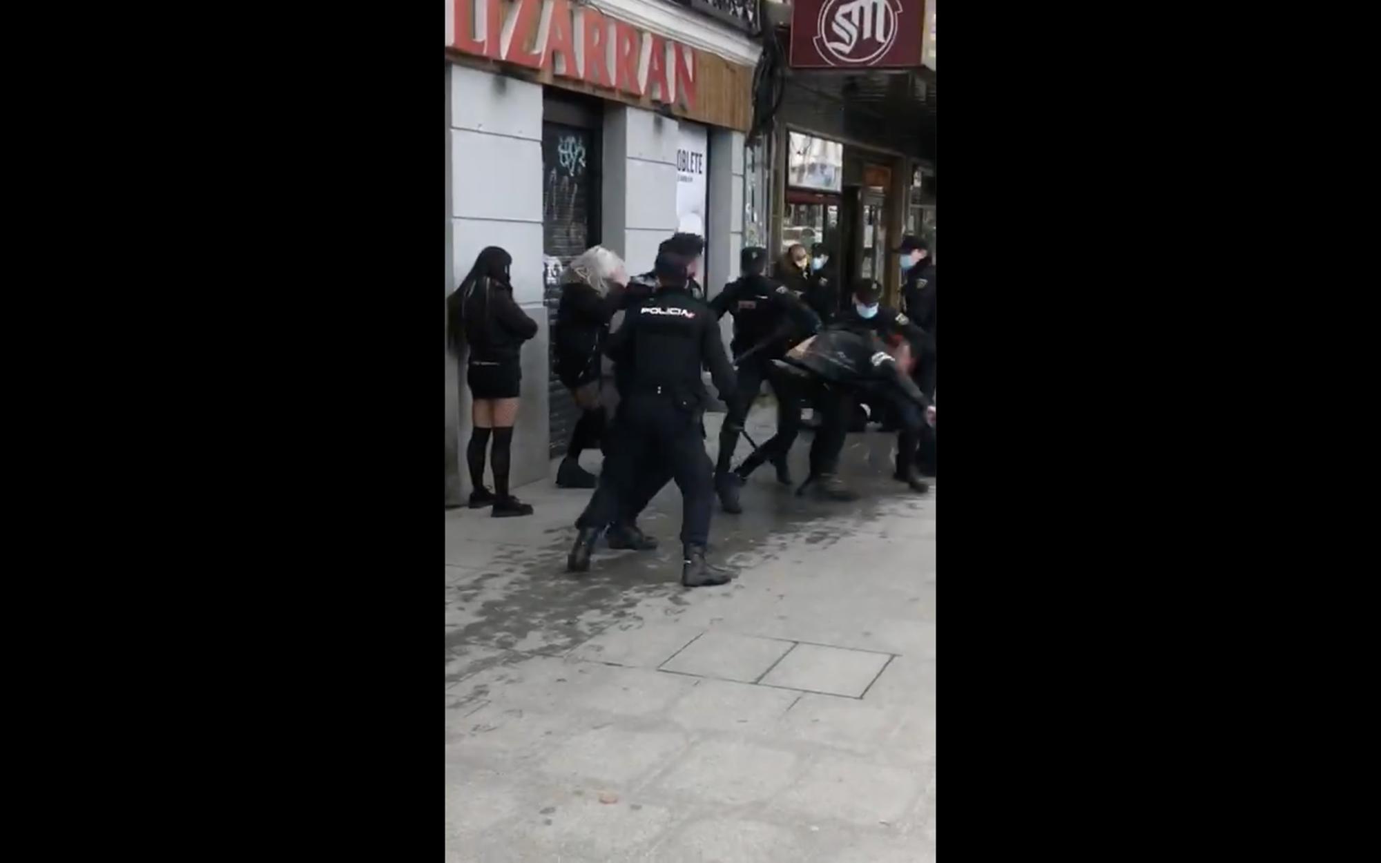 Agresion policial Atocha