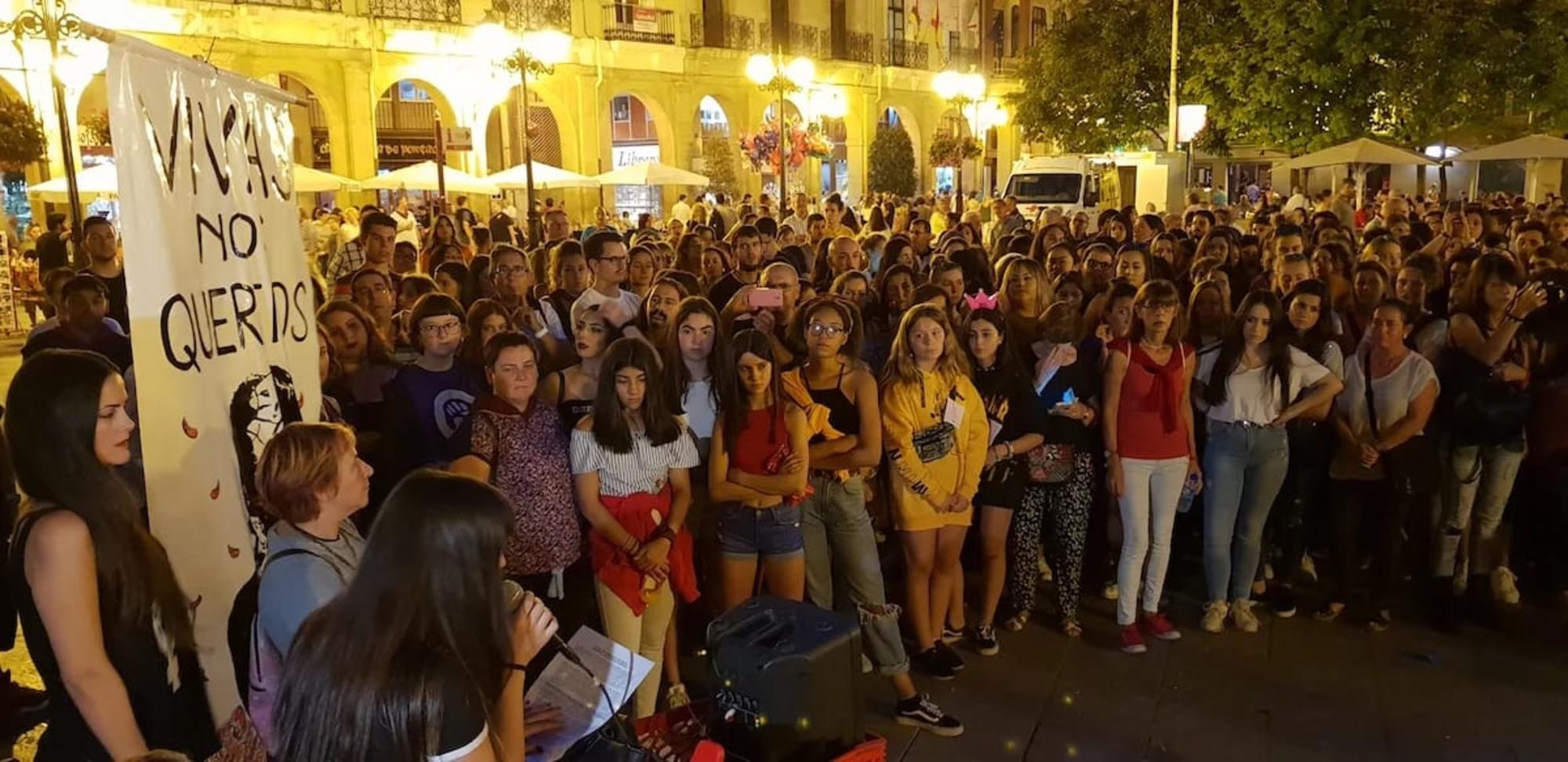 Concentración de protesta de Mujeres en Rebeldía, Logroño