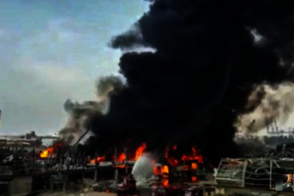 Incendio en Beirut
